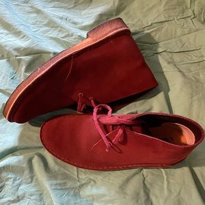 Clark’s x Charles F. Stead desert boot, suede leather, women size 7 1/2